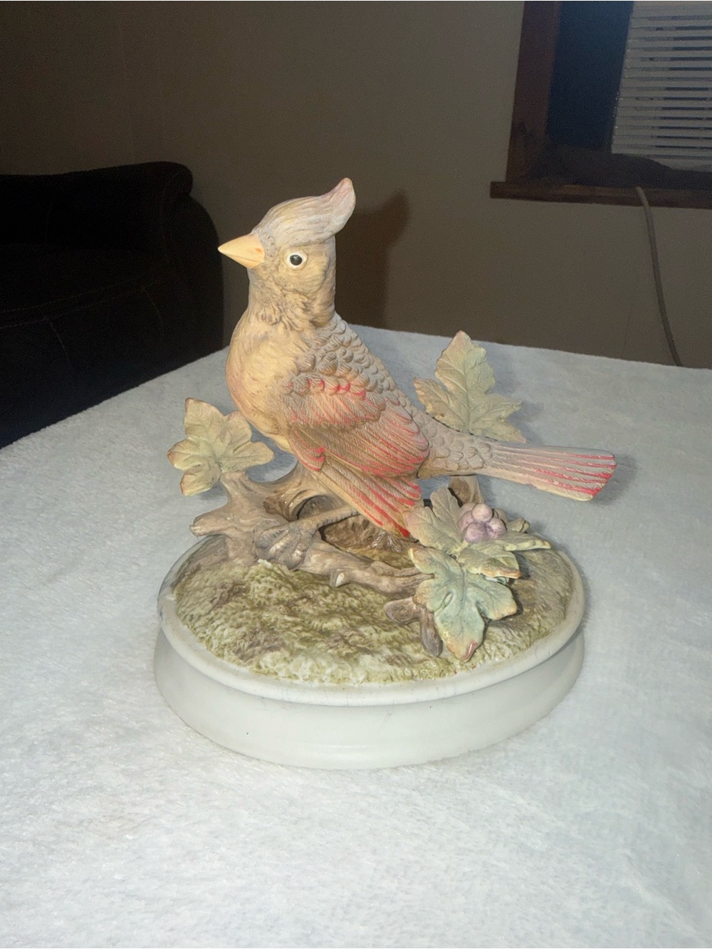 Andrea Sadek Cardinal Figurine Hand Painted Cardinal Bird Figurine